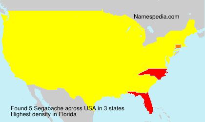 Surname Segabache in USA Surname Segabache in USA