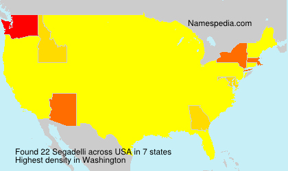 Surname Segadelli in USA Surname Segadelli in USA