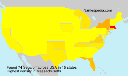 Surname Segaloff in USA Surname Segaloff in USA