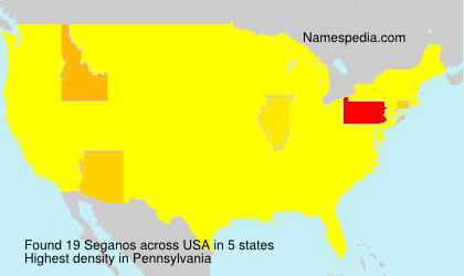 Surname Seganos in USA Surname Seganos in USA