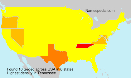 Surname Seged in USA Surname Seged in USA