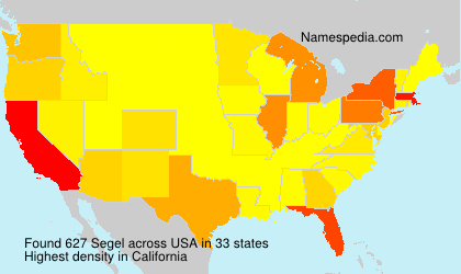 Surname Segel in USA Surname Segel in USA