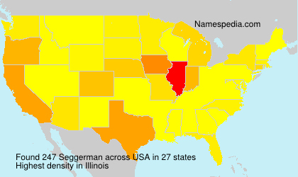 Surname Seggerman in USA Surname Seggerman in USA