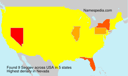 Surname Seggev in USA Surname Seggev in USA