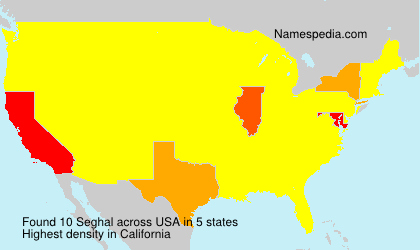 Surname Seghal in USA Surname Seghal in USA