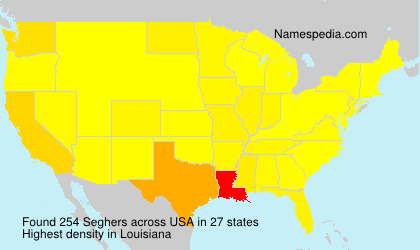 Surname Seghers in USA Surname Seghers in USA