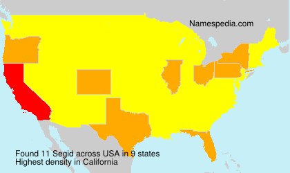 Surname Segid in USA Surname Segid in USA