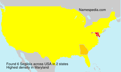 Surname Segilola in USA Surname Segilola in USA