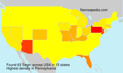 Surname Segin in USA Surname Segin in USA