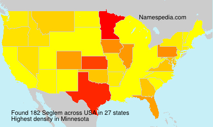 Surname Seglem in USA Surname Seglem in USA