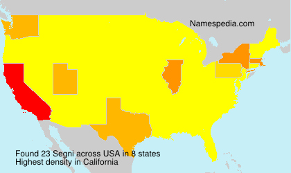 Surname Segni in USA Surname Segni in USA