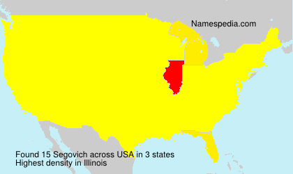 Surname Segovich in USA Surname Segovich in USA