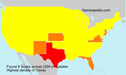 Surname Segra in USA Surname Segra in USA