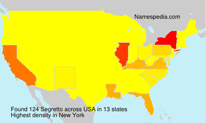 Surname Segretto in USA Surname Segretto in USA