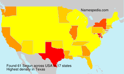 Surname Segun in USA Surname Segun in USA