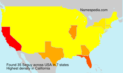 Surname Seguy in USA Surname Seguy in USA
