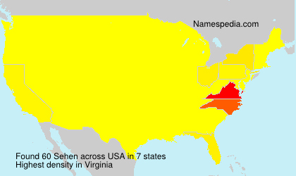 Surname Sehen in USA Surname Sehen in USA