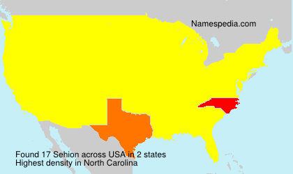 Surname Sehion in USA Surname Sehion in USA