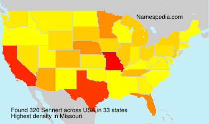 Surname Sehnert in USA Surname Sehnert in USA