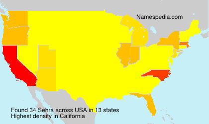Surname Sehra in USA Surname Sehra in USA