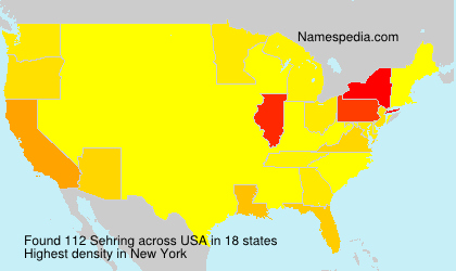Surname Sehring in USA Surname Sehring in USA