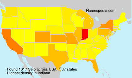 Surname Seib in USA Surname Seib in USA