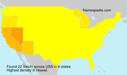 Surname Seichi in USA Surname Seichi in USA