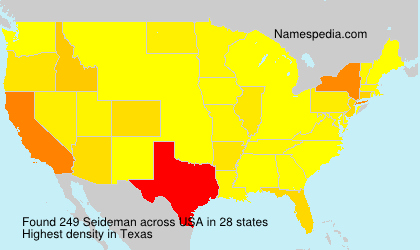 Surname Seideman in USA Surname Seideman in USA