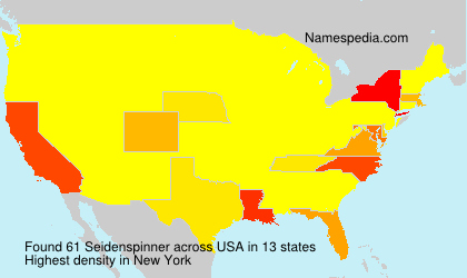Surname Seidenspinner in USA Surname Seidenspinner in USA