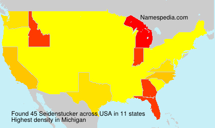 Surname Seidenstucker in USA Surname Seidenstucker in USA