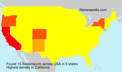 Surname Seidenwurm in USA Surname Seidenwurm in USA