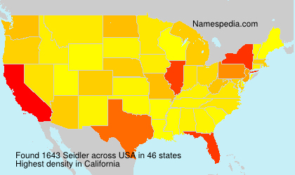 Surname Seidler in USA Surname Seidler in USA