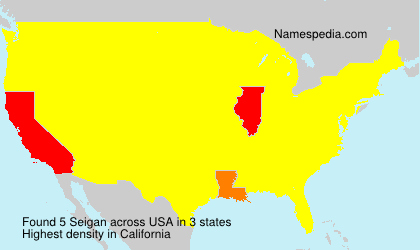Surname Seigan in USA Surname Seigan in USA