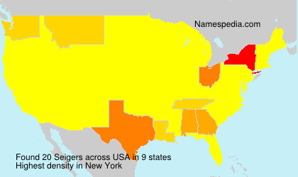 Surname Seigers in USA Surname Seigers in USA