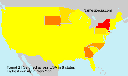 Surname Seigfred in USA Surname Seigfred in USA