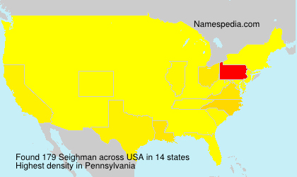 Surname Seighman in USA Surname Seighman in USA