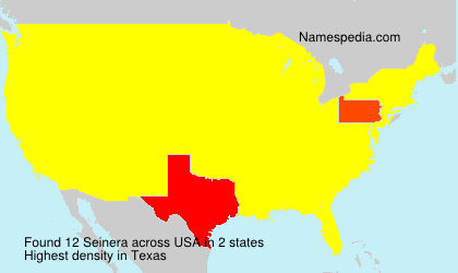 Surname Seinera in USA Surname Seinera in USA