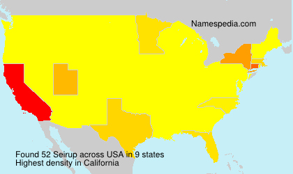 Surname Seirup in USA Surname Seirup in USA