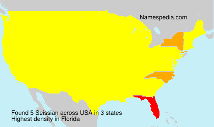 Surname Seissian in USA Surname Seissian in USA