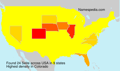 Surname Seite in USA Surname Seite in USA