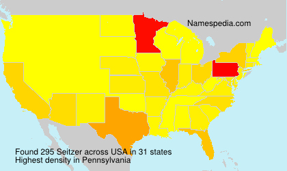 Surname Seitzer in USA Surname Seitzer in USA