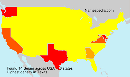 Surname Seium in USA Surname Seium in USA