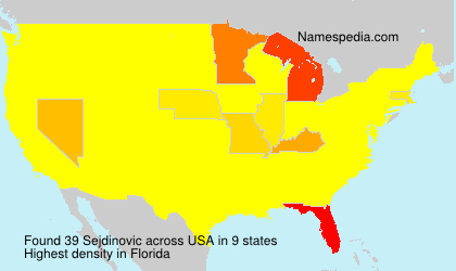 Surname Sejdinovic in USA Surname Sejdinovic in USA