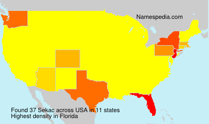 Surname Sekac in USA Surname Sekac in USA