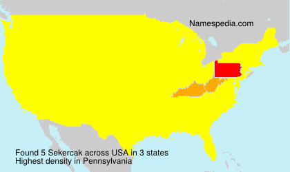 Surname Sekercak in USA Surname Sekercak in USA