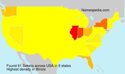 Surname Seketa in USA Surname Seketa in USA