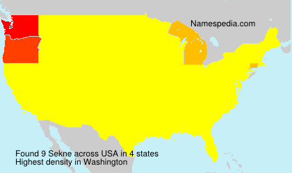 Surname Sekne in USA Surname Sekne in USA