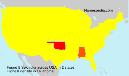 Surname Seknicka in USA Surname Seknicka in USA