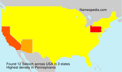 Surname Sekoch in USA