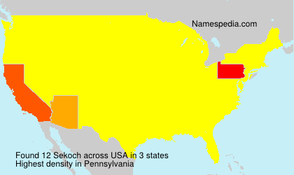Surname Sekoch in USA Surname Sekoch in USA